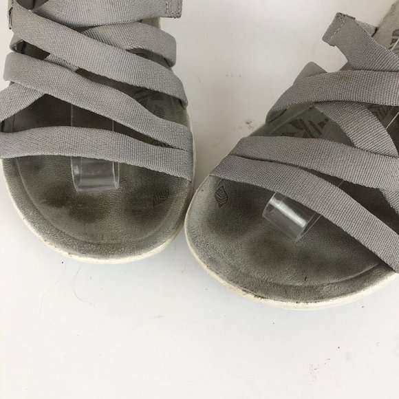 Keen Women's Size 10.5 Damaya Grey Strappy Open Toe Quick-Dry Slip On Sandals - Picture 5 of 10
